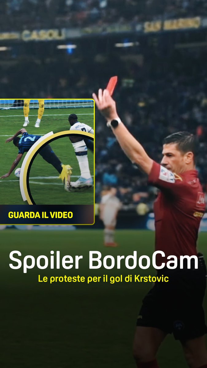 𝑺𝑷𝑶𝑰𝑳𝑬𝑹 𝑩𝑶𝑹𝑫𝑶𝑪𝑨𝑴 ⚠️ Le proteste dell'Inter per il gol di Krstovic 🫨 🎤 Davide Bernardi BordoCam #InterAtalanta arriva domani su #DAZN! 🔜👀⏳
