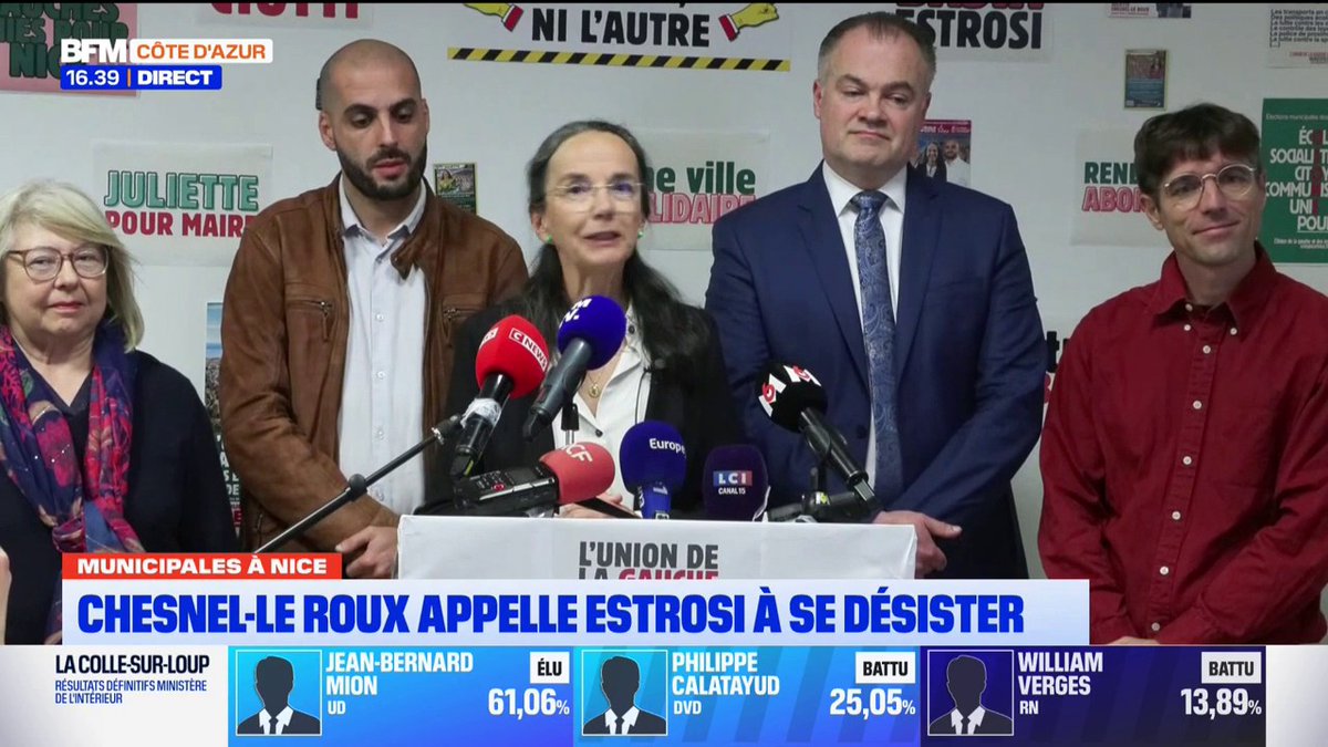 Juliette Chesnel Le Roux appelle Christian Estrosi à se désister