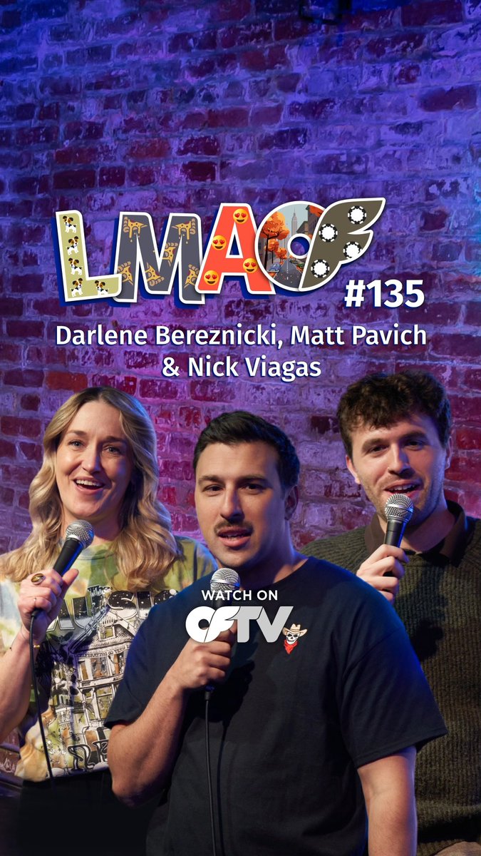 Always bet on #LMAOF 🎲 Catch @Male_Comedian, Darlene Bereznicki &amp; Matt Pavich on stage in NYC. Watch FREE: