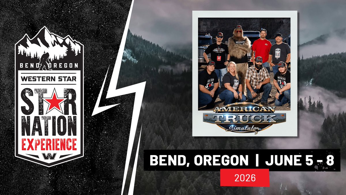 2 ATS players, 1 incredible experience 🙌 We're teaming up with WstrnStarTrucks to send two lucky winners on an all expenses paid trip to Oregon, USA for the Star Nation Experience 2026! ⭐️🚛 Don’t miss your chance, learn how to apply today: