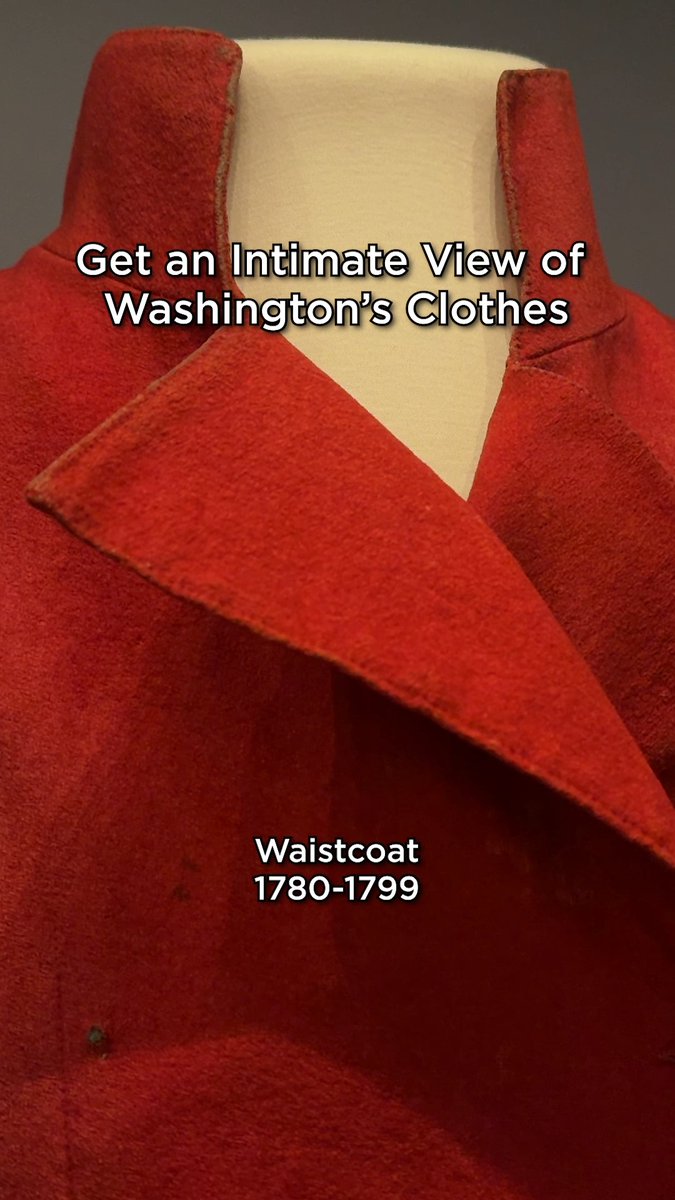 See a rare display of George Washington's clothing in our museum.