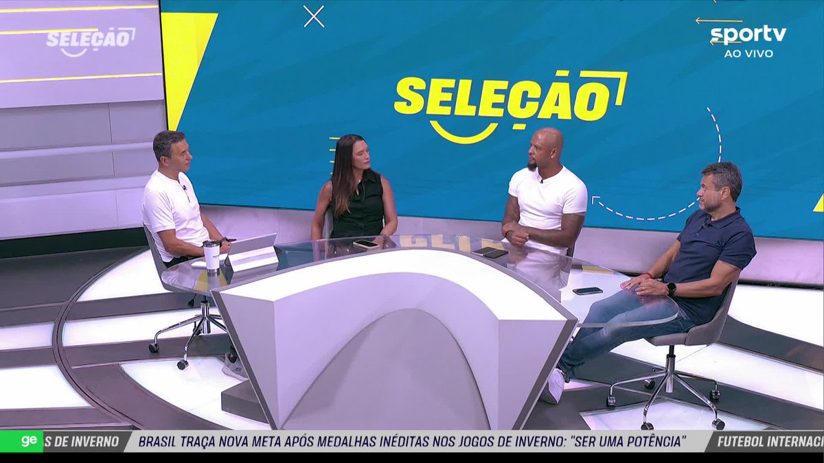 No #SeleçãoSportv, Felipe Melo responde se convocaria Neymar para os amistosos contra França e Croácia: "Eu levaria"