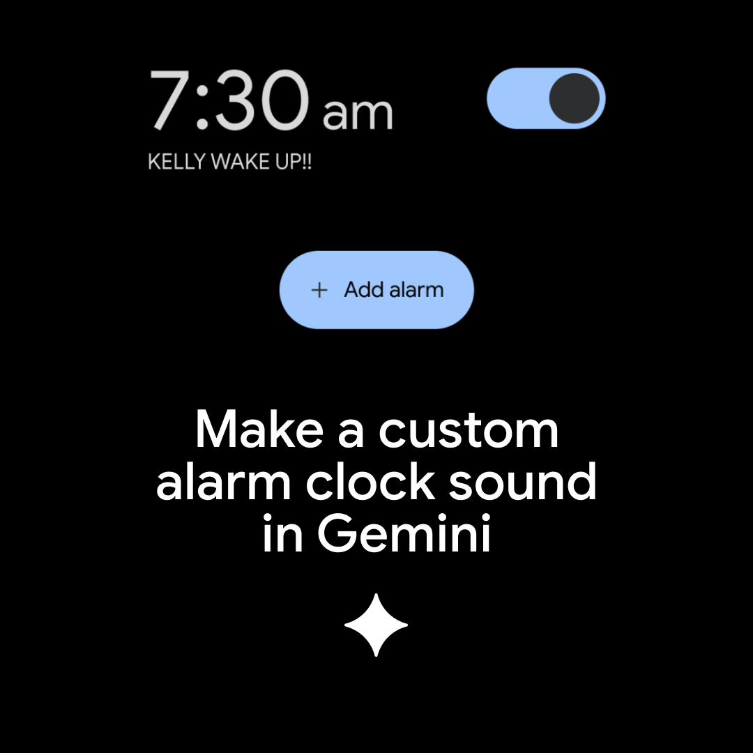 Clever Gemini use case: Custom alarm clock sounds. Create custom tracks that actually get you moving in the Gemini app. Instructions below 👇