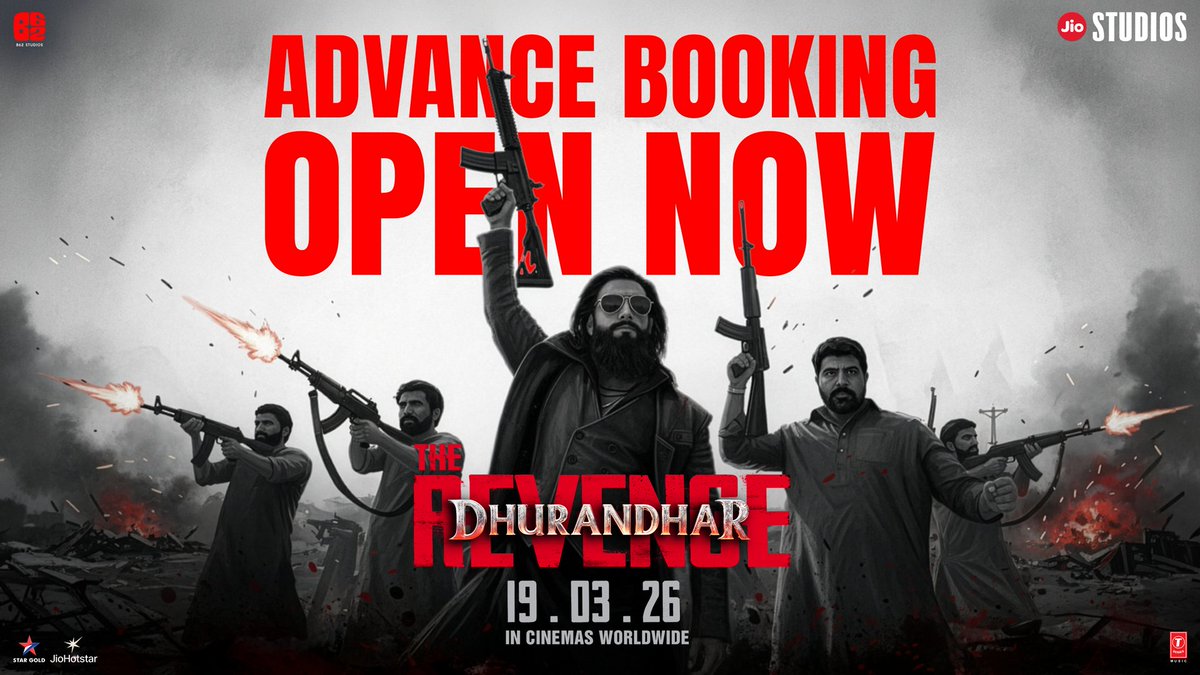 #DhurandharTheRevenge $7.55M (₹ 70 crore) advances done for the opening weekend overseas without Middle East markets. 💥