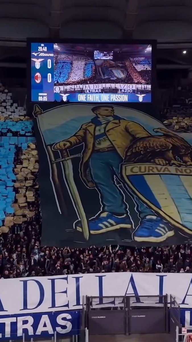 Tutta la magia dell’Olimpico biancoceleste prima di #LazioMilan 🏟️⚪️🔵 #DAZN