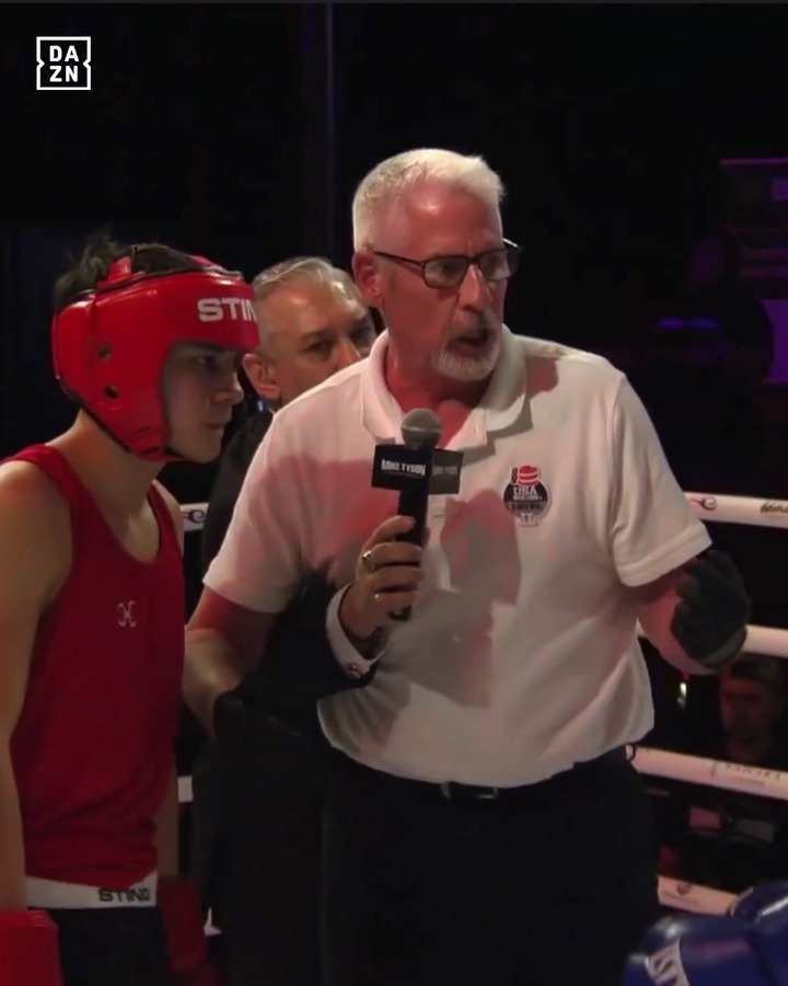 Highlights as Devin Haney's brother Sean Haney beat Ryan Garcia's cousin Jacob Herrera in their amateur rematch with Mike Tyson on commentary ๐ฟ