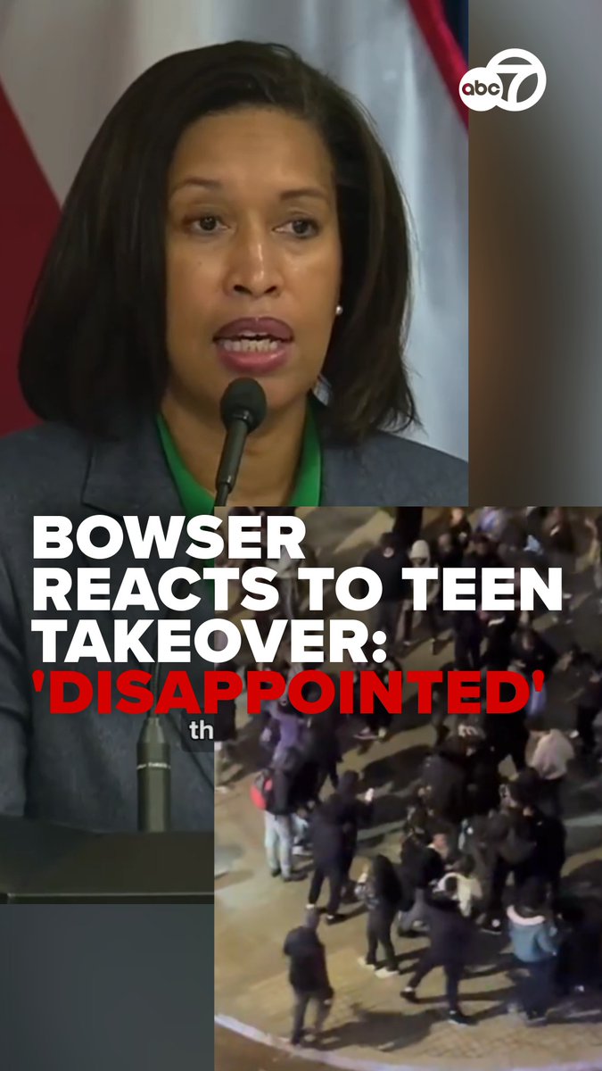 D.C. Mayor Bowser says she is "disappointed" after a chaotic Saturday night involving hundreds of teens and young adults in D.C.’s Navy Yard turned violent. Police say more than 200 young people gathered before fights broke out. A 15-year-old was arrested after allegedly firing gunshots into the air. Three kids were robbed, and two were beaten and taken to the hospital. Bowser says there must be accountability for families and children who think it’s okay to treat neighborhoods like that. MORE: