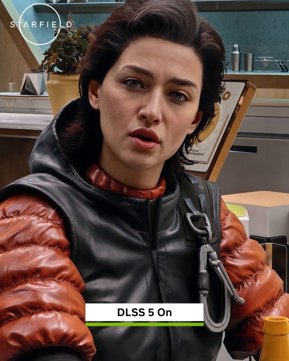 Announcing NVIDIA DLSS 5, an AI-powered breakthrough in visual fidelity for games, coming this fall. DLSS 5 infuses pixels with photorealistic lighting and materials, bridging the gap between rendering and reality.