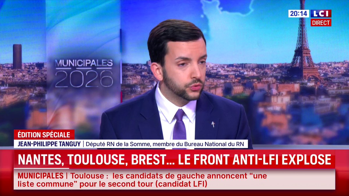 ▶️ Marseille : la ville va-t-elle passer au RN ? 🗣️ "Jean-Luc Mélenchon a gagné des points ce dimanche et je le regrette. Il joue les apprentis sorciers et il est en train de perdre le contrôle du monstre qu’il a créé", déclare Jean-Philippe Tanguy Ⓜ️ ▶️ Darius Rochebin