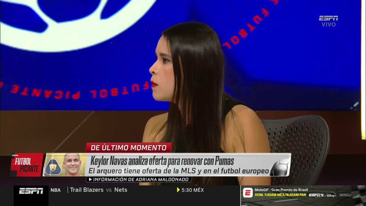 "Pumas ya ofreció renovación a Keylor Navas, pero tiene ofertas de la MLS y Europa" 💥 ¿Podrán convencer al portero tico de quedarse en la Liga MX? 👀 La info con Adriana Maldonado 🎙️
