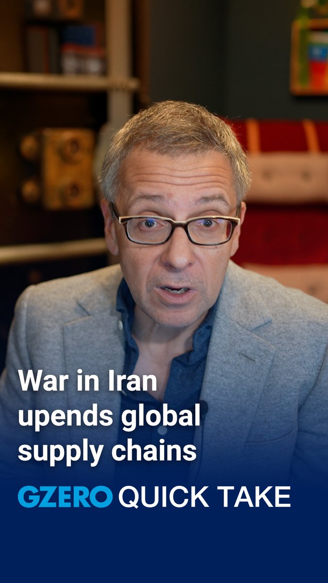 iran doesn’t need to sink ships to keep the global economy in crisis. just make the strait of hormuz too dangerous to cross. GZERO Media