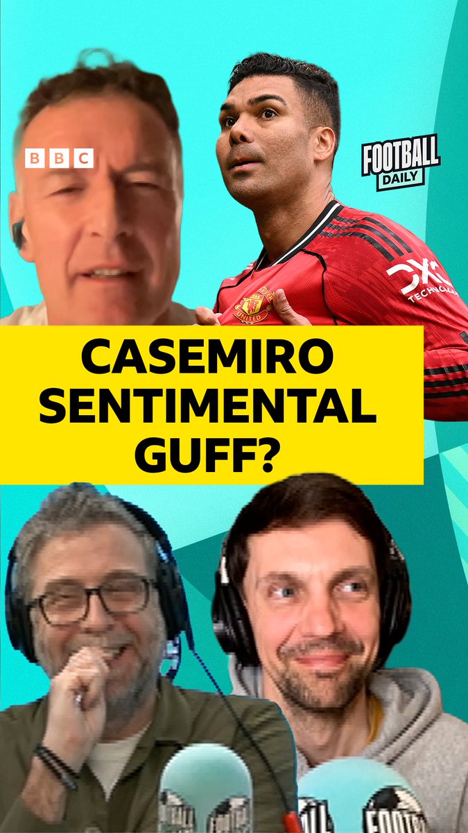 🤭 "A load of sentimental GUFF!" 🇧🇷 Man United fans want one more year of Casemiro... Chris Sutton disagrees! 👉 But Russell Martin points out his leadership role... 🤔 What do you think? #BBCFootball #MUFC #Casemiro