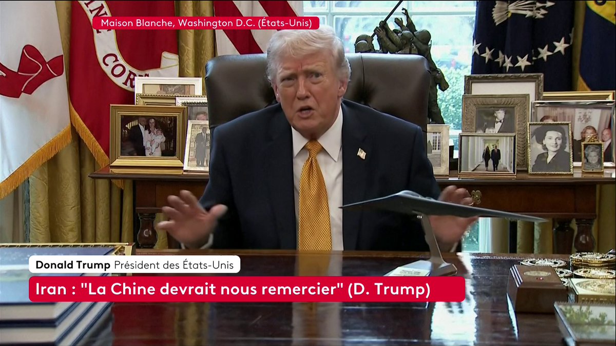 🔴 DIRECT - "Si on avait su ce qu'ils allaient faire, est ce qu'on aurait fait autrement ? Non, on a fait ce qu'on avait à faire. On les a frappés comme jamais personne ne les avait jamais frappé avant", se réjouit Donald Trump, interrogé sur la riposte iranienne. #Iran #Canal16