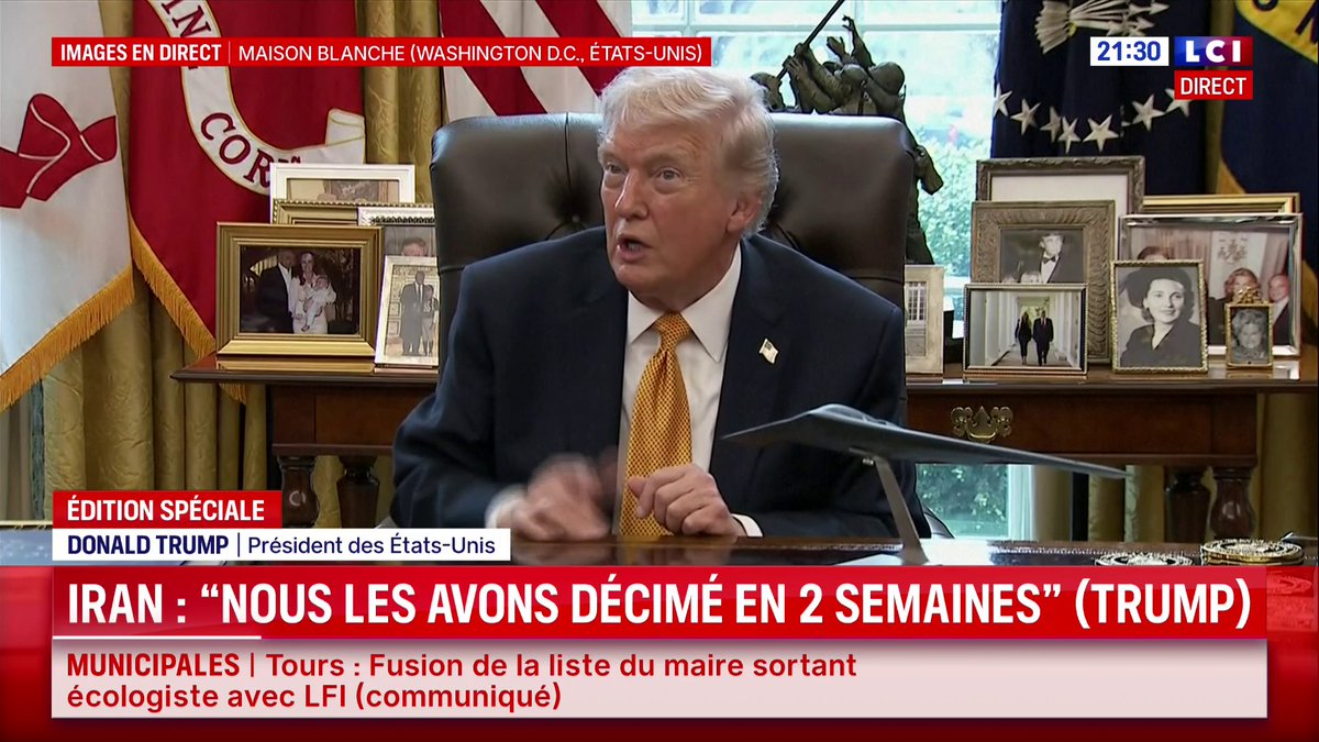 🔴 Iran : "Si je n’avais pas mis fin à l’accord nucléaire de Barack Obama, l’Iran aurait obtenu l’arme nucléaire et Israël aurait été incinéré avec le Moyen-Orient", assure Donald Trump