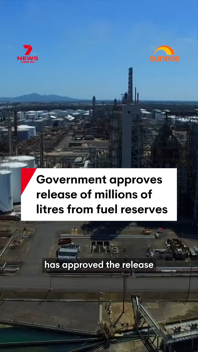 Aussies are expected to feel some relief at the bowser from today, with the Federal Government approving the release of 762 million litres of petrol and diesel from Australia's fuel reserves. #fuel #oil #petrol #diesel #australia