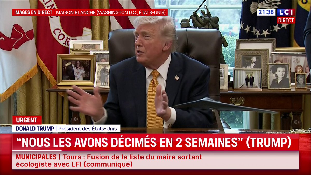 🔴 "L’Iran n’est plus qu’une coquille vide. Il n’a plus les moyens de menacer personne. Nous les avons matraqués et ils le méritent", affirme Donald Trump