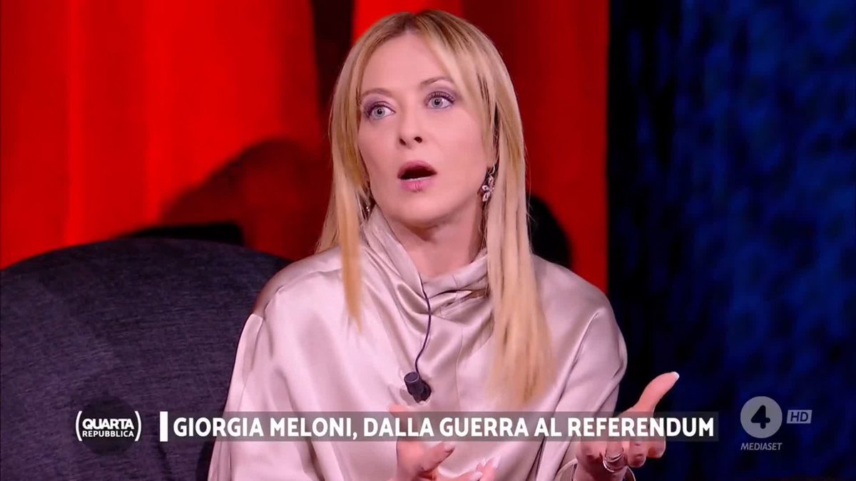 "Io voglio una riforma che consenta a magistrati bravi di fare carriera anche se non fanno parte di correnti. E' una riforma fatta per tutti i magistrati." #Meloni #quartarepubblica