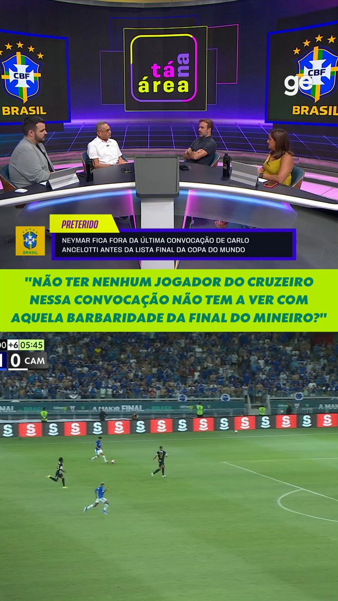 Roger Flores questiona se a pancadaria na final do Campeonato Mineiro pode ter influenciado a não convocação de jogadores do Cruzeiro para a seleção brasileira: "Eram quatro jogadores convocáveis." #futebol #cruzeiro #seleçãobrasileira #ge