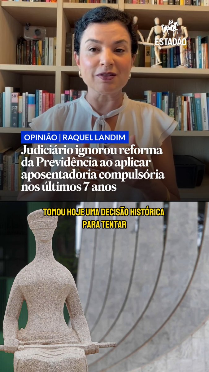 RAQUEL LANDIM ✍️ Judiciário ignorou Reforma da Previdência ao aplicar aposentadoria compulsória nos últimos 7 anos 🔗 Com a decisão do ministro, agora cabe ao CNJ finalmente regulamentar algo que já está na lei faz tempo