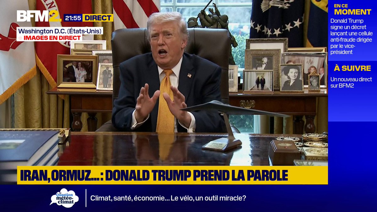 💬"Je pense qu'il est important que je sois ici" Donald Trump veut repousser "d'un mois plus ou moins" sa visite en Chine à cause de la guerre au Moyen-Orient #BFM2