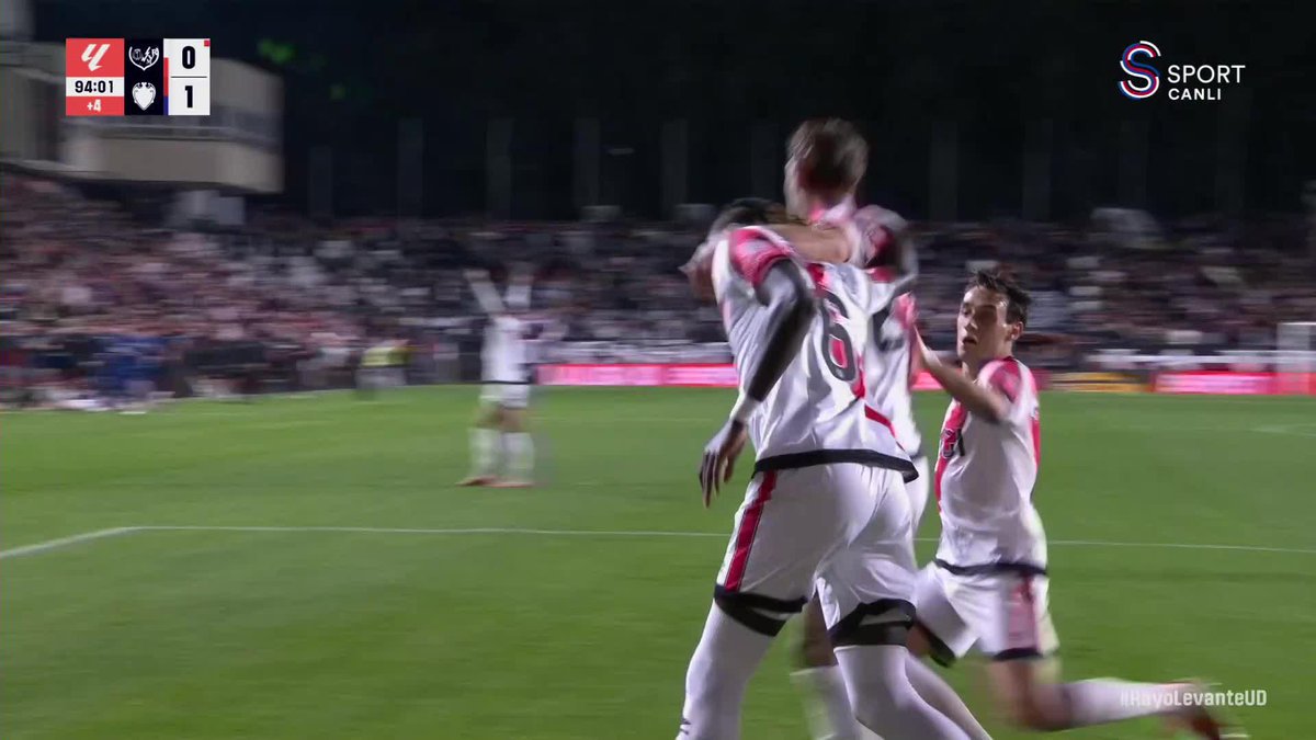 Samsunspor'un rakibi Rayo Vallecano, LALIGA'da Levante ile 1-1 berabere kaldı. ⚽️ 41' Espi 🔴 53' Mendy ⚽️ 90+5' Ciss