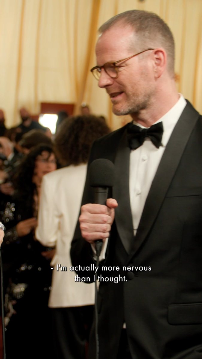 Amelia caught up with a nervous Joachim Trier ahead of his #Oscars win for SENTIMENTAL VALUE