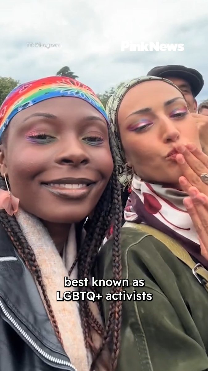Meet Megan and Imaan, best known as LGBTQ+ activists and social media stars, Les Gawas. They went viral for unapologetically sharing their love story and how they met online as two queer, religious women - Megan is Christian and Imaan is Muslim, but also identifies as spiritual. Imaan, who’s 29, converted to Islam at a young age, having grown up in a multifaith and multicultural environment and she also identifies as pansexual, queer, lesbian and sapphic, sharing that she’s never had a “straight phase”. For Megan, who’s 26, she shares that as a queer lesbian Christian woman it was difficult for the people around her at first to accept her relationship with Imaan. Les Gawas, which is an Ivorian word for goofy, funny, lovely, depending on the context, shared that despite some negative outside voices, they’ve truly worked on overcoming societal rules, “useless norms” and what they call “religious trauma”. They’ve also shared how harmonious their mixed-faith marriage is, adding that during significant religious moments, such as Ramadan and Lent, they’ll fast and break their fast together, they also pray together.
