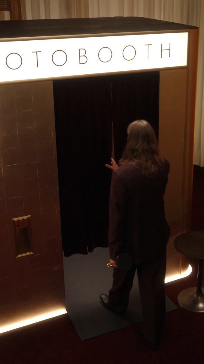 Fresh off his Best Original Score win, Ludwig Göransson drops by the backstage photo booth at the 98th #Oscars.