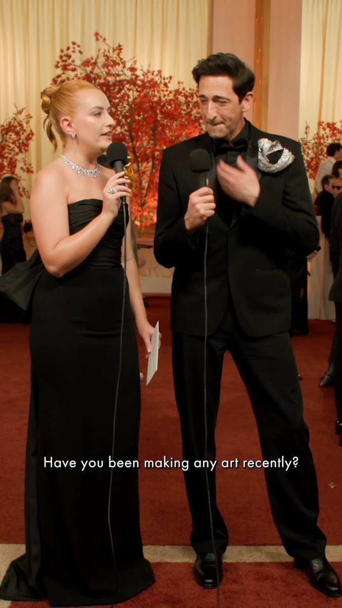 Adrien Brody is getting ready for a career first. #Oscars