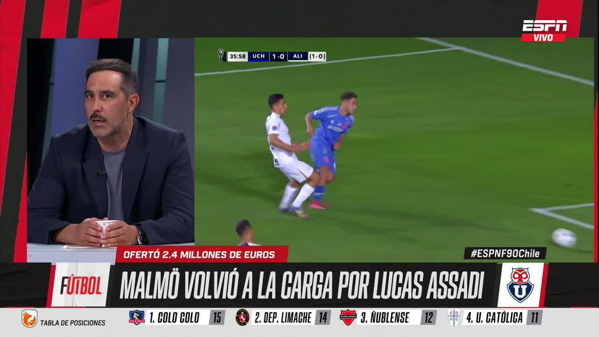 BRAVO A ASSADI: "IRTE LIBRE ES UNA MALA MANERA DE SALIR DE UN CLUB QUE TE HA DADO TODO" El ex capitán de La Roja criticó la postura del volante de la U, quien no tiene intenciones de renovar para salir libre: "Cuando sales de esta manera las puertas a futuro se te cierran"