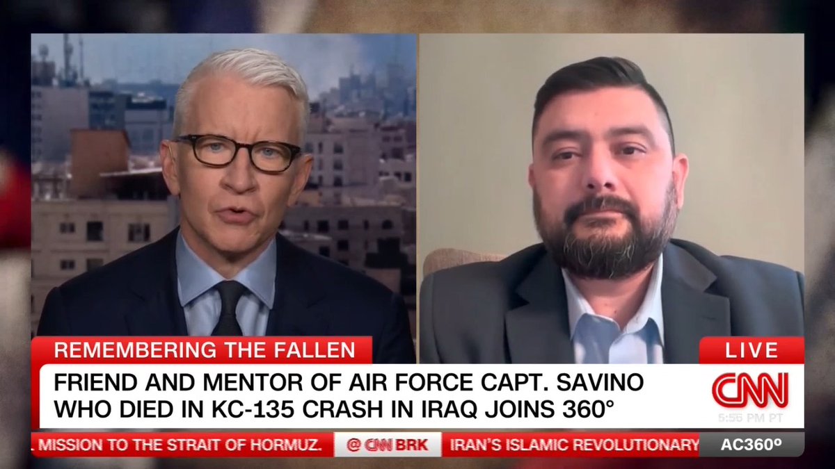 Retired Lt. Col. Ernesto Nisperos pays tribute to his friend and mentee Air Force Captain Ariana Savino, one of six U.S. service members killed in the crash of a refueling plane last week in Iraq.