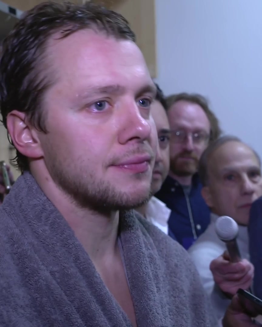 "I've got to focus on the game, not about trying to stop crying." Artemi Panarin talks about focusing on the game tonight and trying not to get emotional during his tribute video: