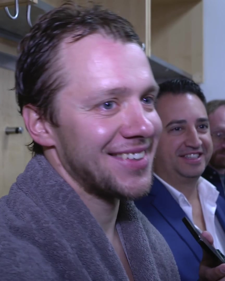 Artemi Panarin says that Vincent Trocheck gave him a gift before the game