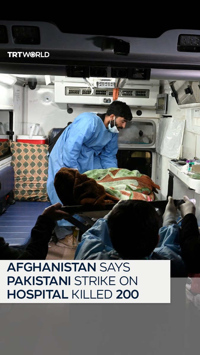 More than 200 people have been killed in an airstrike by Pakistan on a drug rehabilitation facility in Afghanistan’s capital, an Afghan official said Monday. "We lost more than 200 admitted patients here,” said Sharafat Zaman, the spokesman for Afghanistan's Health Ministry, about those who were undergoing treatment at the hospital in Kabul. Pakistan's Information Ministry rejected Kabul's accusation regarding the attack and said that Islamabad "precisely targeted military installations and terrorist support infrastructure including technical equipment storage and ammunition storage of the Afghan Taliban and Fitna al-Khawarij in Kabul and Nangarhar (province) that were being used against innocent Pakistani civilians"