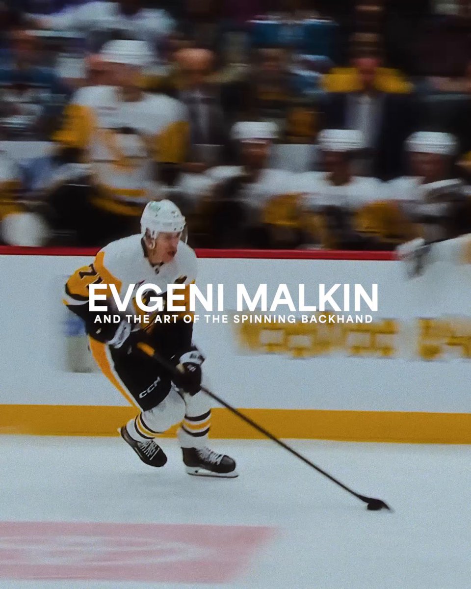 Evgeni Malkin's certainly mastered the art of the spinning backhand 🤌 🇺🇸: ESPN ➡️ 🇨🇦: Sports on Prime Canada ➡️