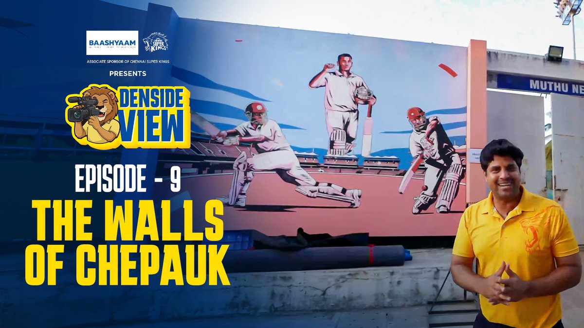 Walking through the walls that speak history at the iconic Chepauk 🏟️ Every corner carries a story! 💛 #DensideView #WhistlePodu #Yellove