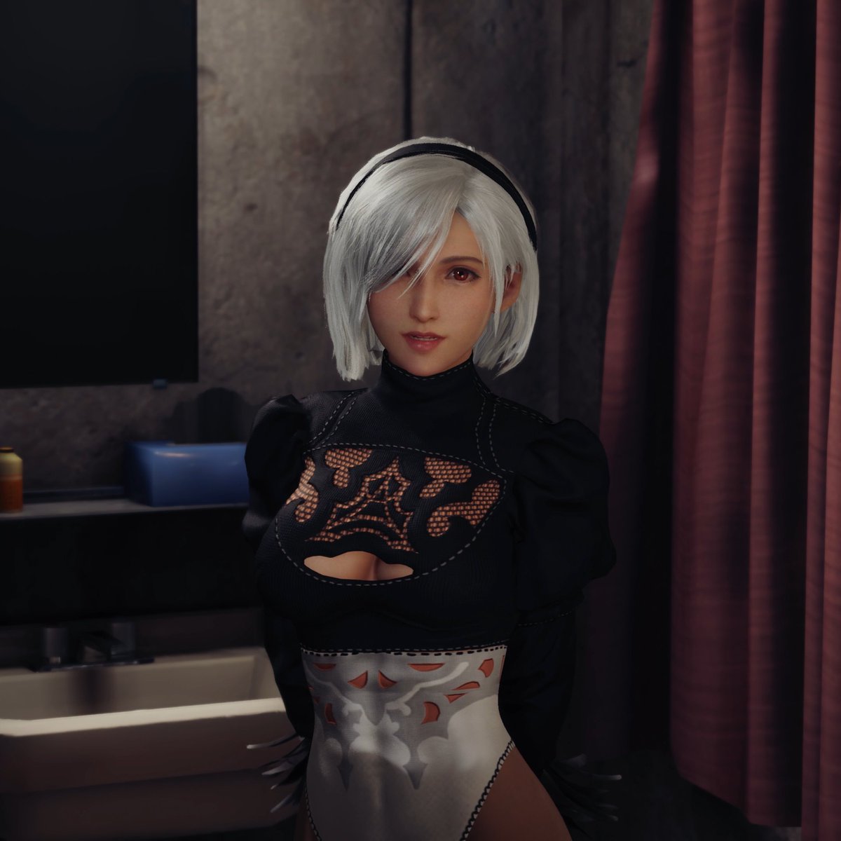 2B Tifa (Cloud's POV)