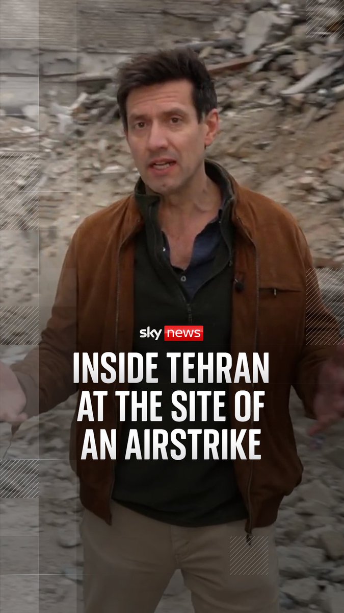 Sky's Dominic Waghorn reports from the site of an air strike in the Iranian capital. Although the justification for the strike is unclear, the damage is widespread and forced dozens of civilians to flee their homes. 🔗