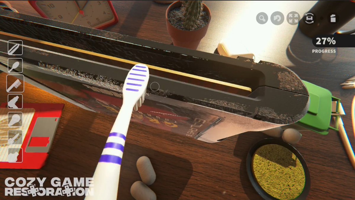 中古のゲームカセットを修復するゲーム。 これは絶対買い。 『Cozy Game Restoration』