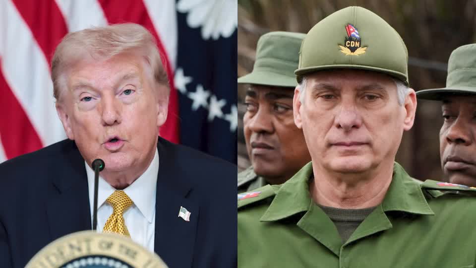 President Trump escalated his rhetoric against Cuba, saying he expected to have the 'honor' of 'taking Cuba in some form' and that 'I can do anything I want'