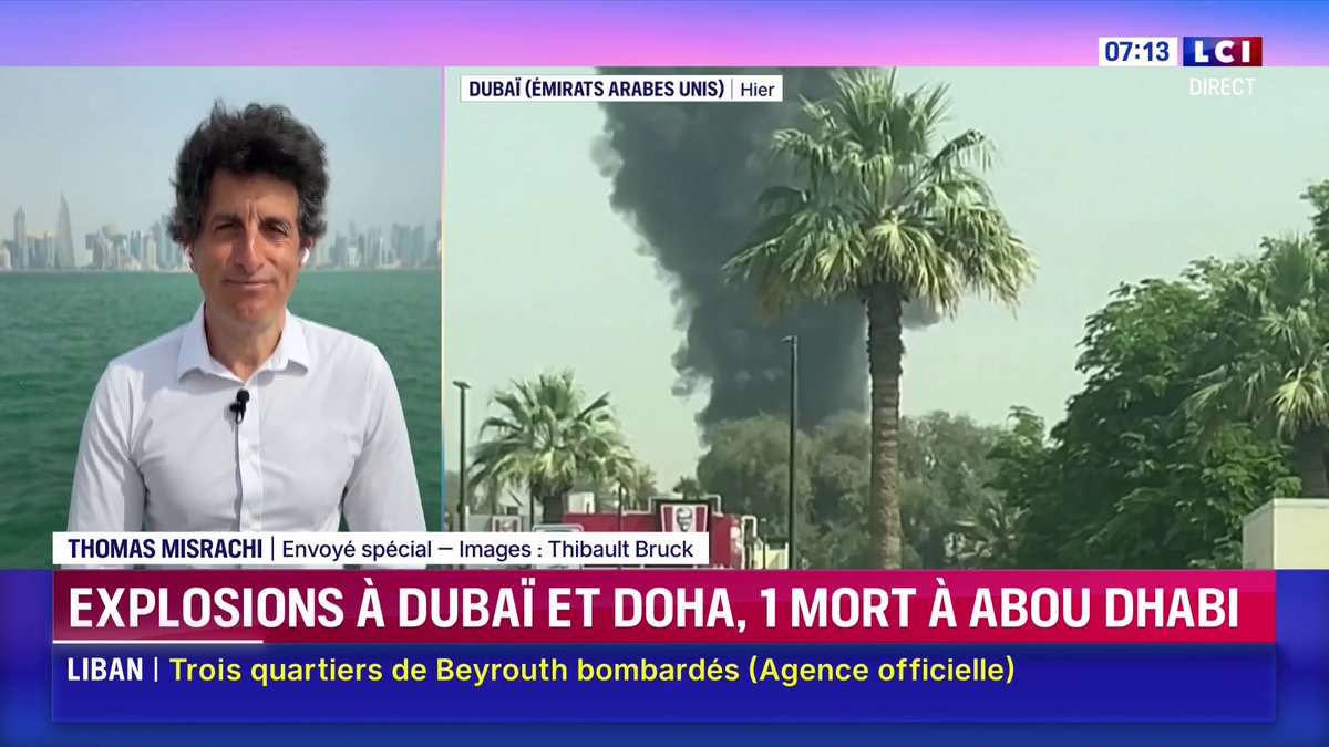🔴 Plusieurs explosions ont retenti mardi matin à Dubaï, aux Emirats arabes unis, ainsi qu'à Doha, capitale du Qatar, au 18e jour de guerre au Moyen-Orient. ▶️ Le point sur la situation avec Thomas Misrachi et Thibault Bruck 📺 Dans la matinale LCI