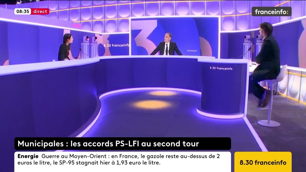 🔴 LFI appelle à un "front antifasciste" au second tour ➡️ "Qui pense sincèrement qu’il y ait une menace fasciste sur la ville de Toulouse, par exemple ? Les mots ont un sens", dit Raphaël Glucksmann, député européen et co-président de Place publique