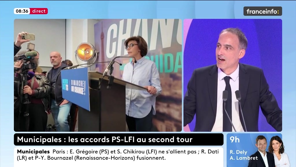 🔴 Municipales : les accords PS-LFI au second tour ➡️ "Je me sens entendu par M. Payan à Marseille, qui va affronter le RN et empêcher que la seconde ville de France bascule aux mains de l'extrême droite, sans se compromettre avec M. Delogu", dit Raphaël Glucksmann