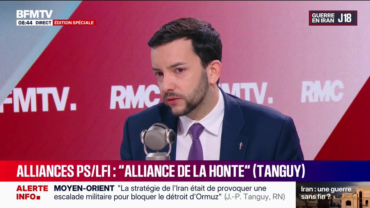 Municipales 2026: "Il n'y a pas de fasciste en France", assure Jean-Philippe Tanguy, député Rassemblement national