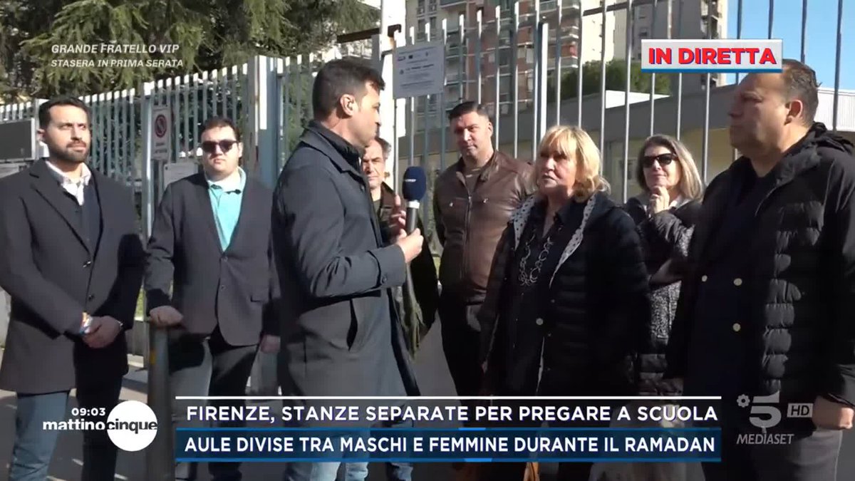 Firenze: scuola superiore concede due aule separate a maschi e femmine per la preghiera del Ramadan #Mattino5