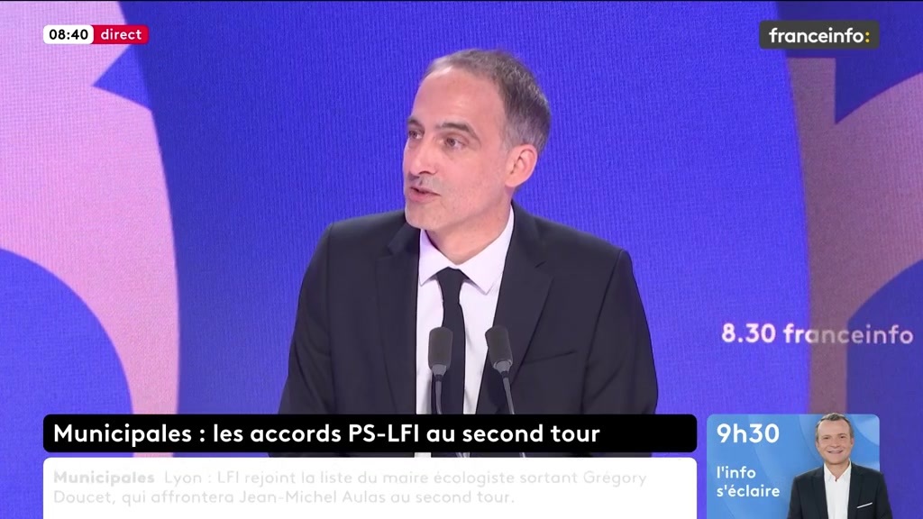 🔴 LFI et le reste de la gauche ➡️ "Ce n'est pas juste des désaccords. Ce n'est plus la même famille : Jean-Luc Mélenchon a quitté les rives de la gauche, il a renié notre histoire. [...] Il faut acter les choses, ne pas avoir peur de trancher", dit Raphaël Glucksmann