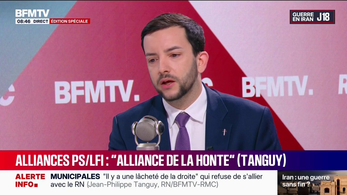🔴🇫🇷 ALERTE INFO - Jean Philippe Tanguy (RN) attaque Sarah Knafo et Reconquête et appelle à voter Rachida Dati.