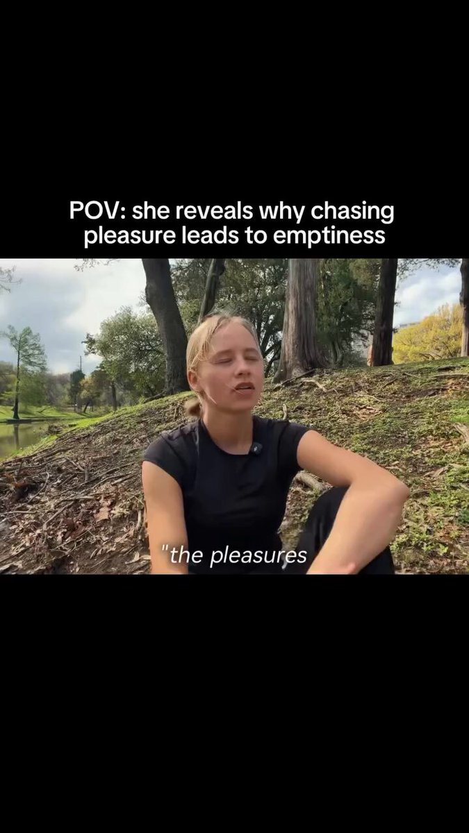 She reveals why chasing pleasure leads to emptiness.