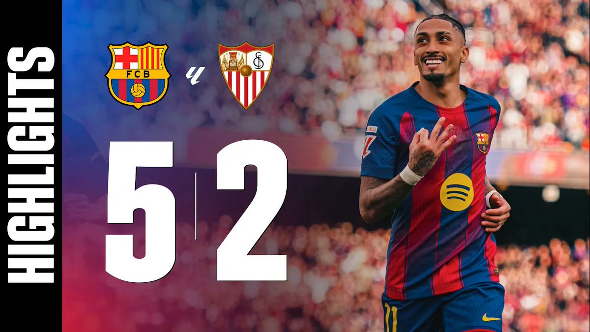 FC Barcelona 5️⃣ - 2️⃣ Sevilla #LaLigaHighlights