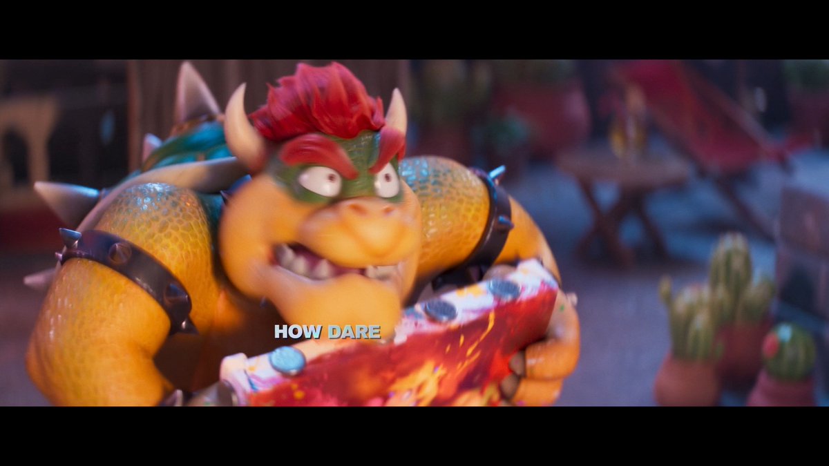 He might be tiny, but his temper isn't so pocket-sized. Jack Black returns as Bowser in #TheSuperMarioGalaxyMovie Only in cinemas Wednesday April 1.